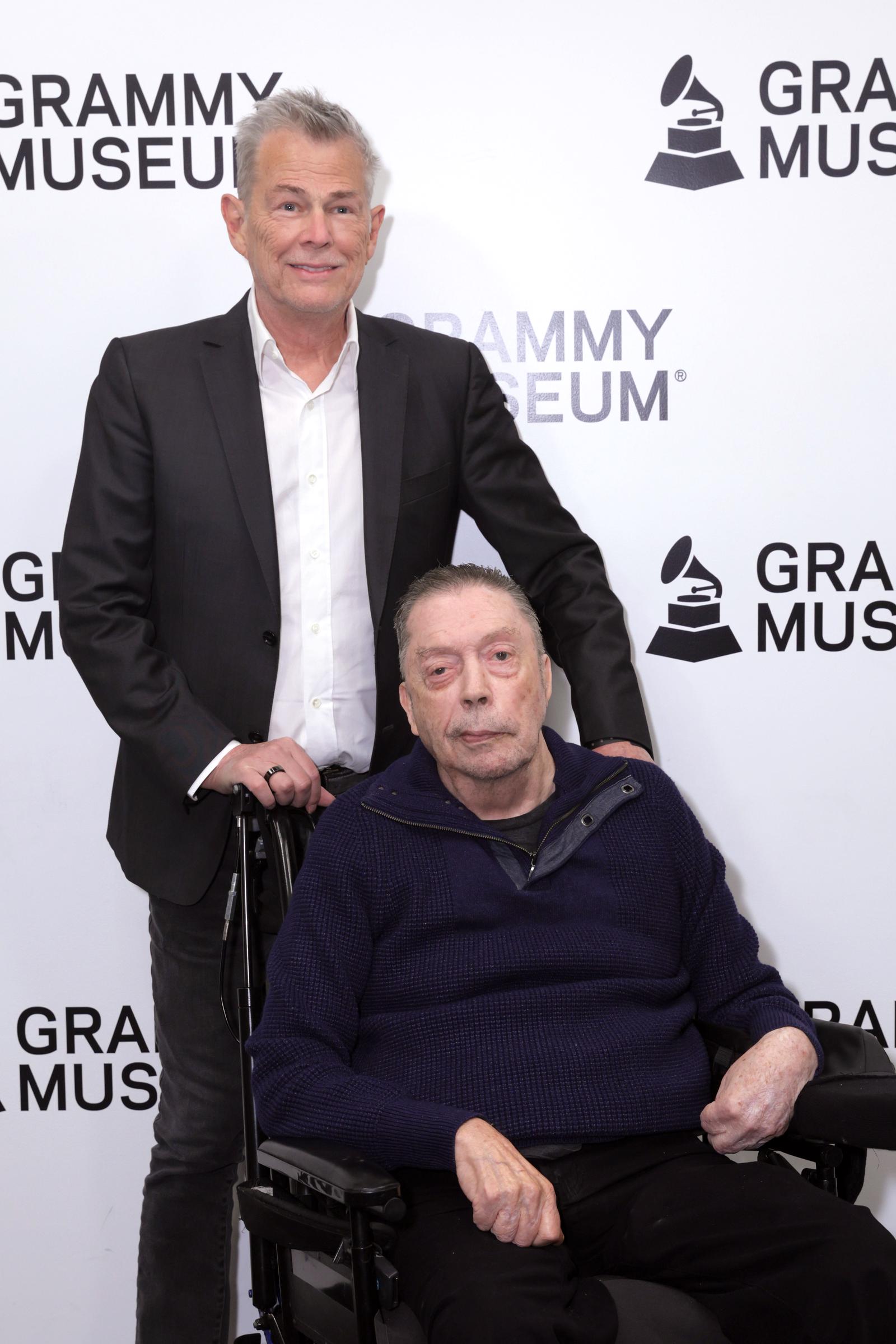 David Foster and Tim Curry attend Celebrating the Music of “The Rocky Horror Picture Show” at the GRAMMY Museum L.A. Liv