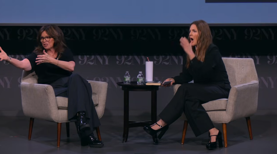 Valerie Bertinelli talking about her new book with Drew Barrymore on March 24, 2026 | Source: YouTube/The 92nd Street Y,