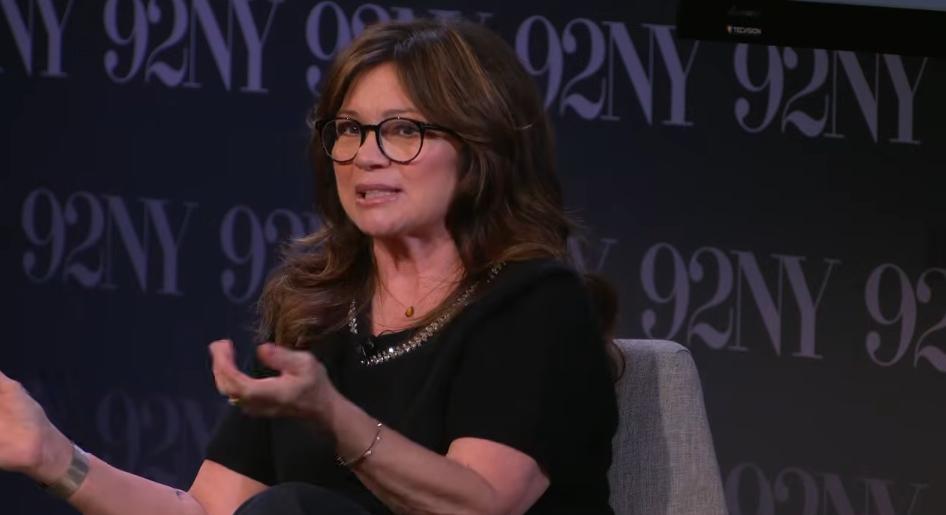 Valerie Bertinelli talking about her new book with Drew Barrymore on March 24, 2026 | Source: YouTube/The 92nd Street Y,
