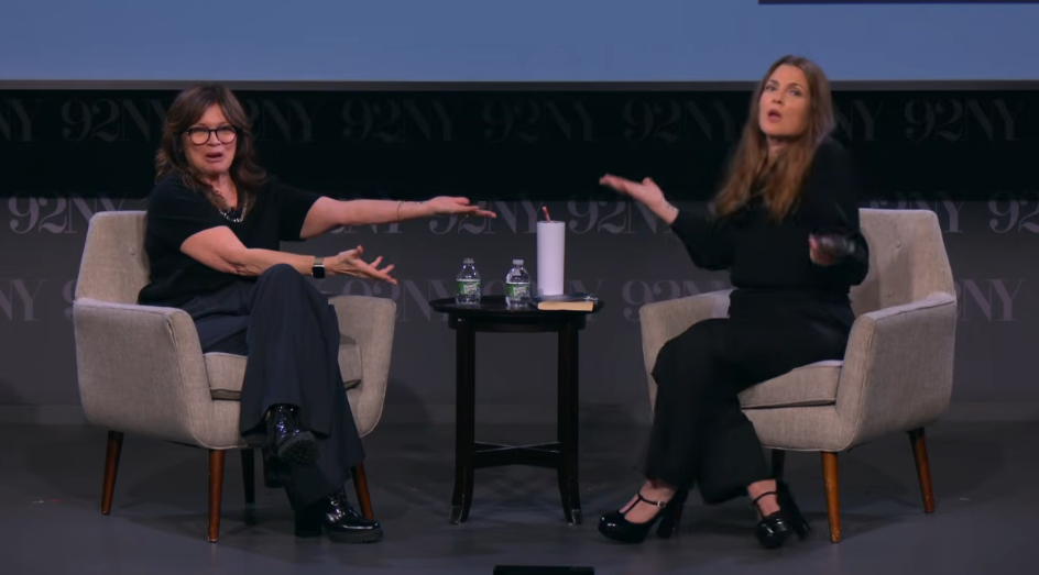 Valerie Bertinelli talking about her new book with Drew Barrymore on March 24, 2026 | Source: YouTube/The 92nd Street Y,