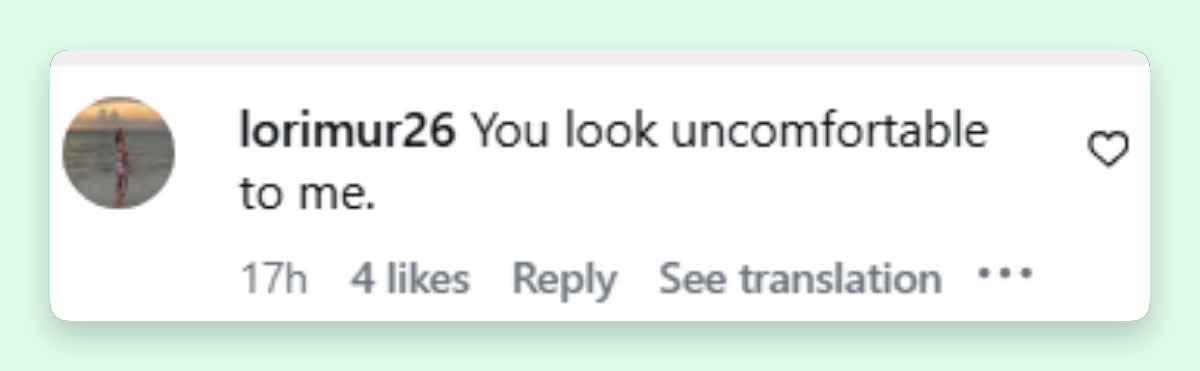 Some netizens didn't think she looked all that pleased with the 1979 photoshoot despite her sharing the negatives. | Sou