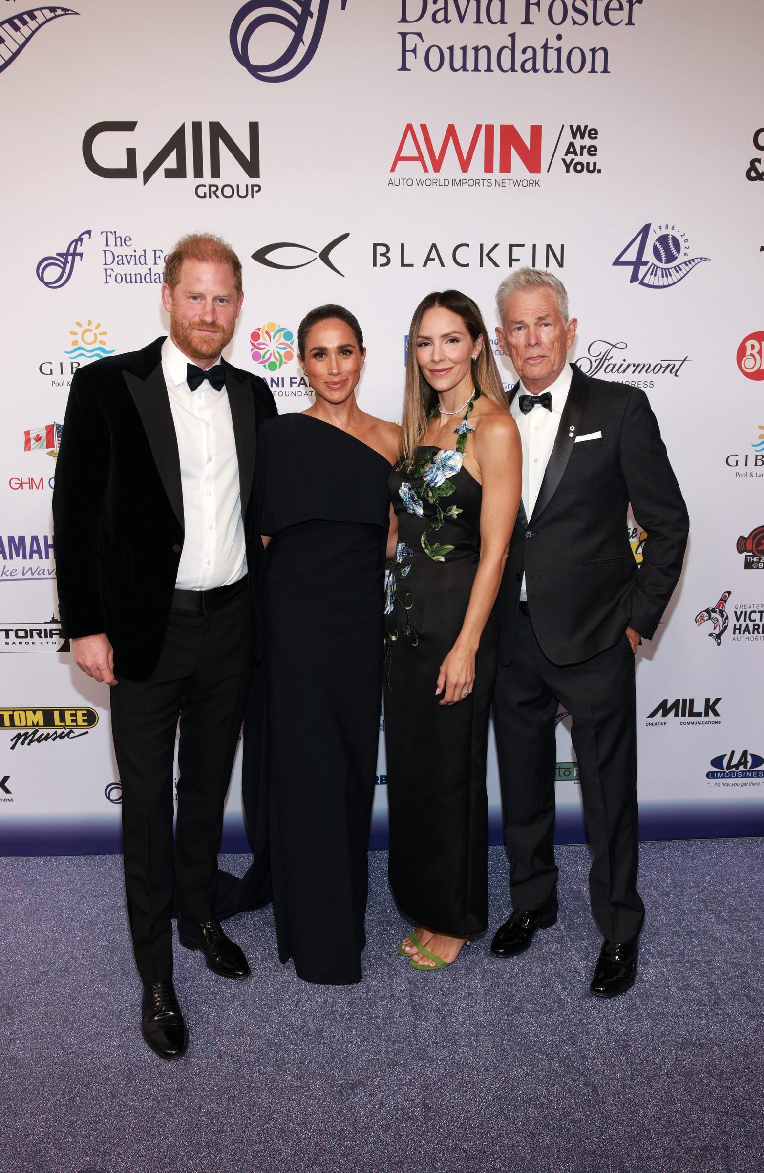 Harry and Meghan's ties to David Foster and his family stretch back years, with Meghan and Katharine McPhee having known